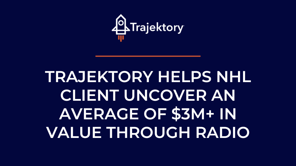 Trajektory helps NHL client uncover an average of $3M+ in value through Radio