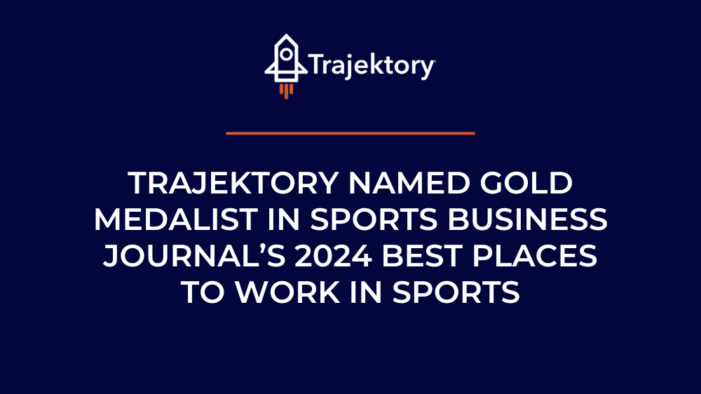 Trajektory Named Gold Medalist in Sports Business Journal’s 2024 Best Places to Work in Sports